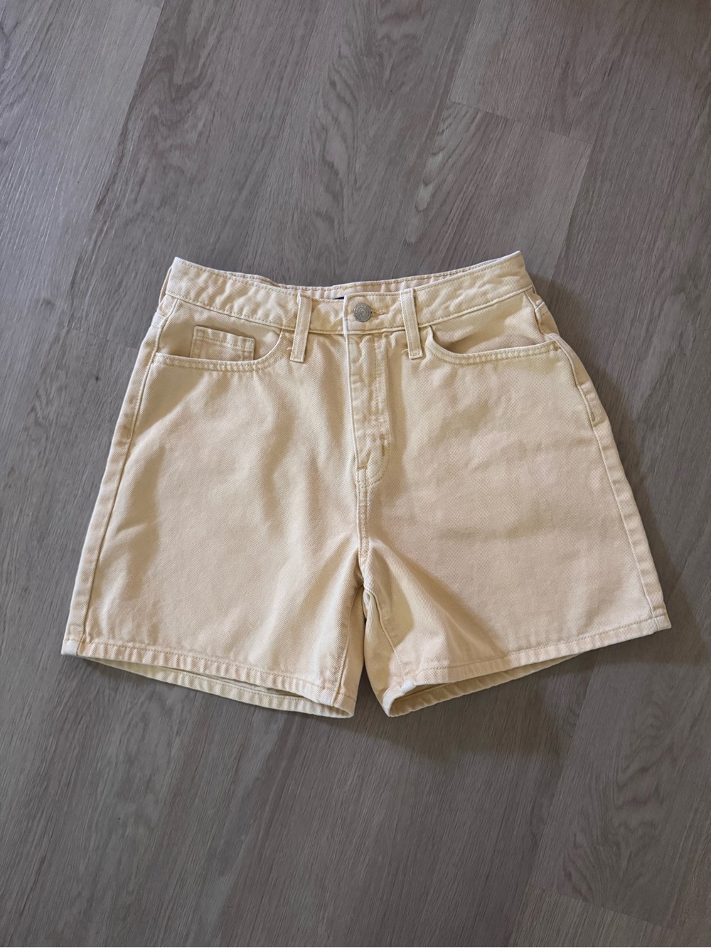 Wild Fable Muted Yellow High-Rise 5" Denim Shorts